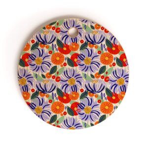 society6 83 oranges alia cutting board, round