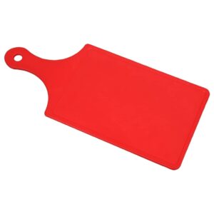 cooking concepts double-sided paddle cutting boards, 12.5 in. (red, paddle)