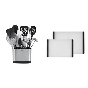 oxo good grips kitchen tool set (15-piece) and cutting board set (2-piece)