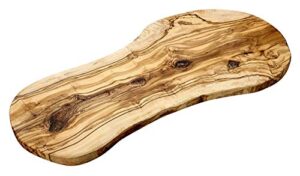 naturally med - olive wood cutting board/cheese board - 16 inch