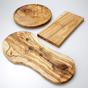 Naturally Med - Olive Wood Cutting Board/Cheese Board - 16 inch