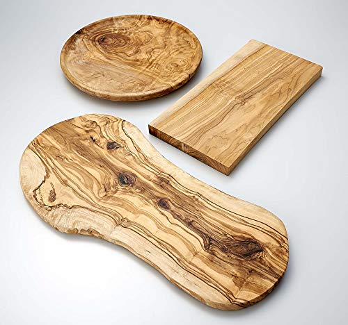 Naturally Med - Olive Wood Cutting Board/Cheese Board - 16 inch