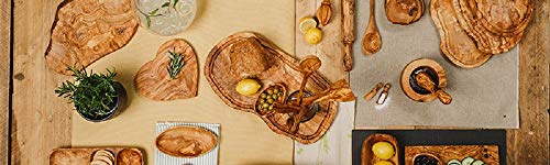 Naturally Med - Olive Wood Cutting Board/Cheese Board - 16 inch