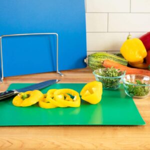 Professional Kitchen Cutting Board Mats - Flexible 4 Color Set, 15 x 12 Inch NSF