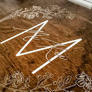 Josephine Thomas Home Personalized Noodle Board, Large Initial + Last Name, Stove Cover, Cooktop Cover, Warm Brown