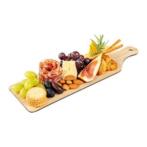 restaurantware nature tek bamboo disposable cheese/charcuterie board - 11 3/4" x 3 1/2" - 2 count box