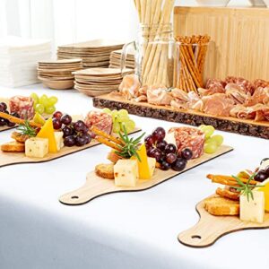 Restaurantware Nature Tek Bamboo Disposable Cheese/Charcuterie Board - 11 3/4" x 3 1/2" - 2 count box