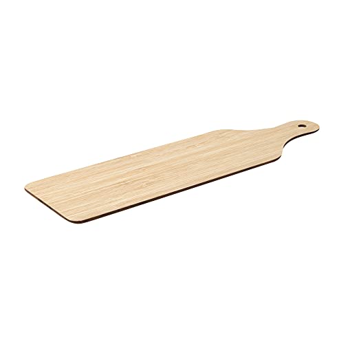 Restaurantware Nature Tek Bamboo Disposable Cheese/Charcuterie Board - 11 3/4" x 3 1/2" - 2 count box