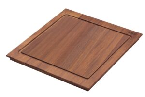 franke px-40s peak iroko cutting board, 16.4 inches, wood