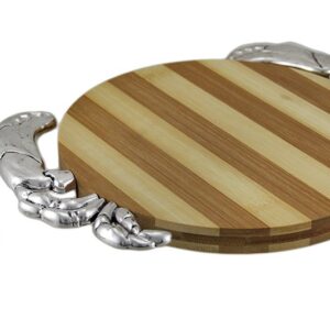 Chesapeake Bay Crab Design Bamboo Cutting Board with Matching Spreader 67452 10.75 Inches