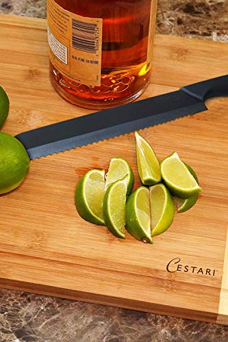 Wooden Cutting Boards for Kitchen: Organic Bamboo Wood Cutting Board with Juice Grooves - Best Wood Cutting Board for Meat & Vegetables - Large Decorative Serving Tray & Wood Cheese Board