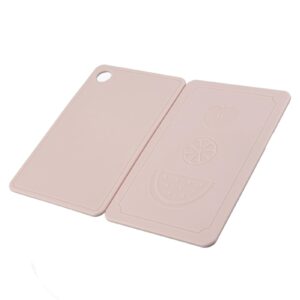 Japanese Folding Cutting Board Cutting Board Multifunctional Tourism Portable Anti-Skid Board Cut Fruits And Vegetables（Pink）