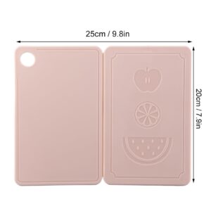 Japanese Folding Cutting Board Cutting Board Multifunctional Tourism Portable Anti-Skid Board Cut Fruits And Vegetables（Pink）