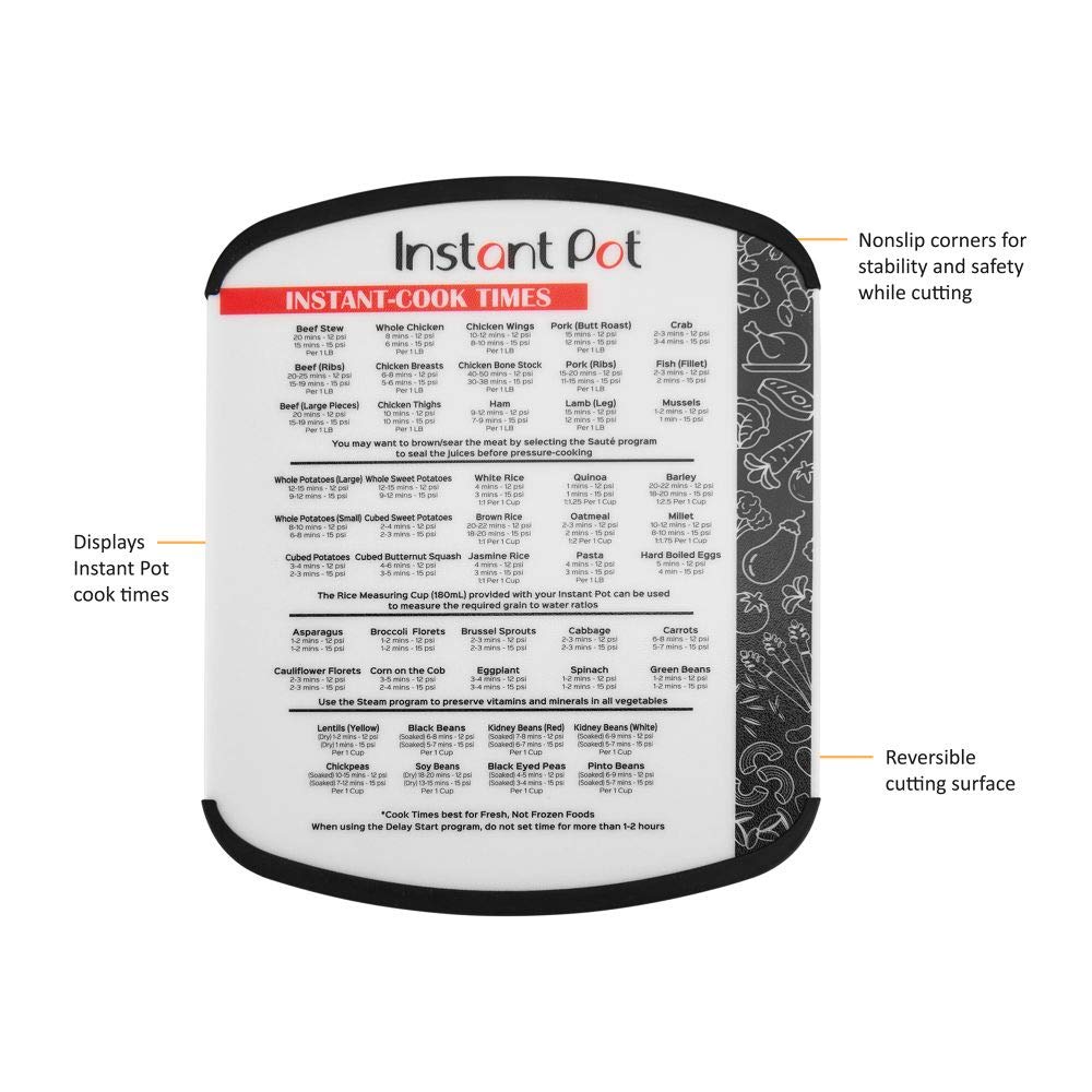Instant Pot Official Cutting Board, 11x14, Black