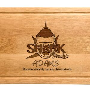 Personalized Shark Charcuterie Board, Custom Engraved Shark Cutting Board, Because No One Can Say Charcuterie Serving Board, Halloween Christmas Customizable Shark Cheese Boards