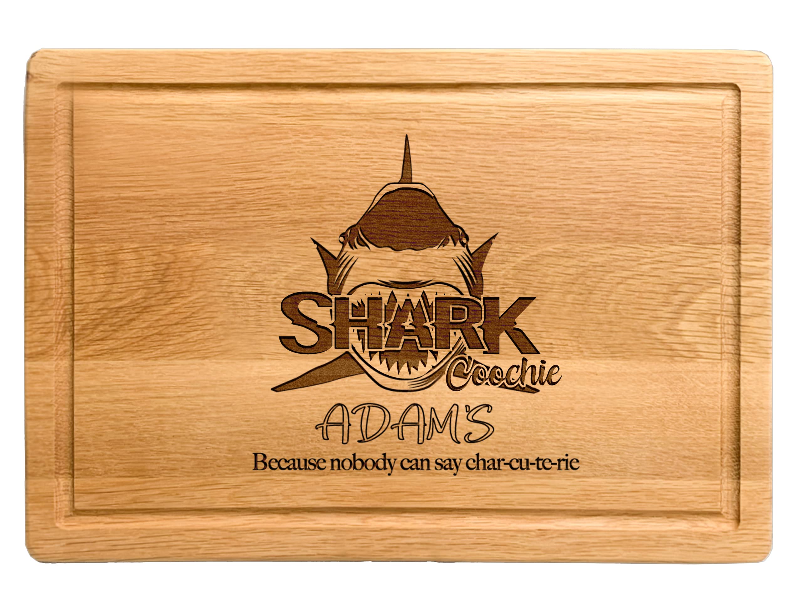 Personalized Shark Charcuterie Board, Custom Engraved Shark Cutting Board, Because No One Can Say Charcuterie Serving Board, Halloween Christmas Customizable Shark Cheese Boards