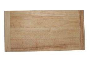 omega national rubberwood bread board 3/4 x 14 x 23-1/2