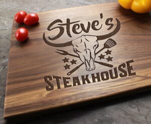 personalized dad cutting board gift for father custom cutting board fathers day engraved chopping board