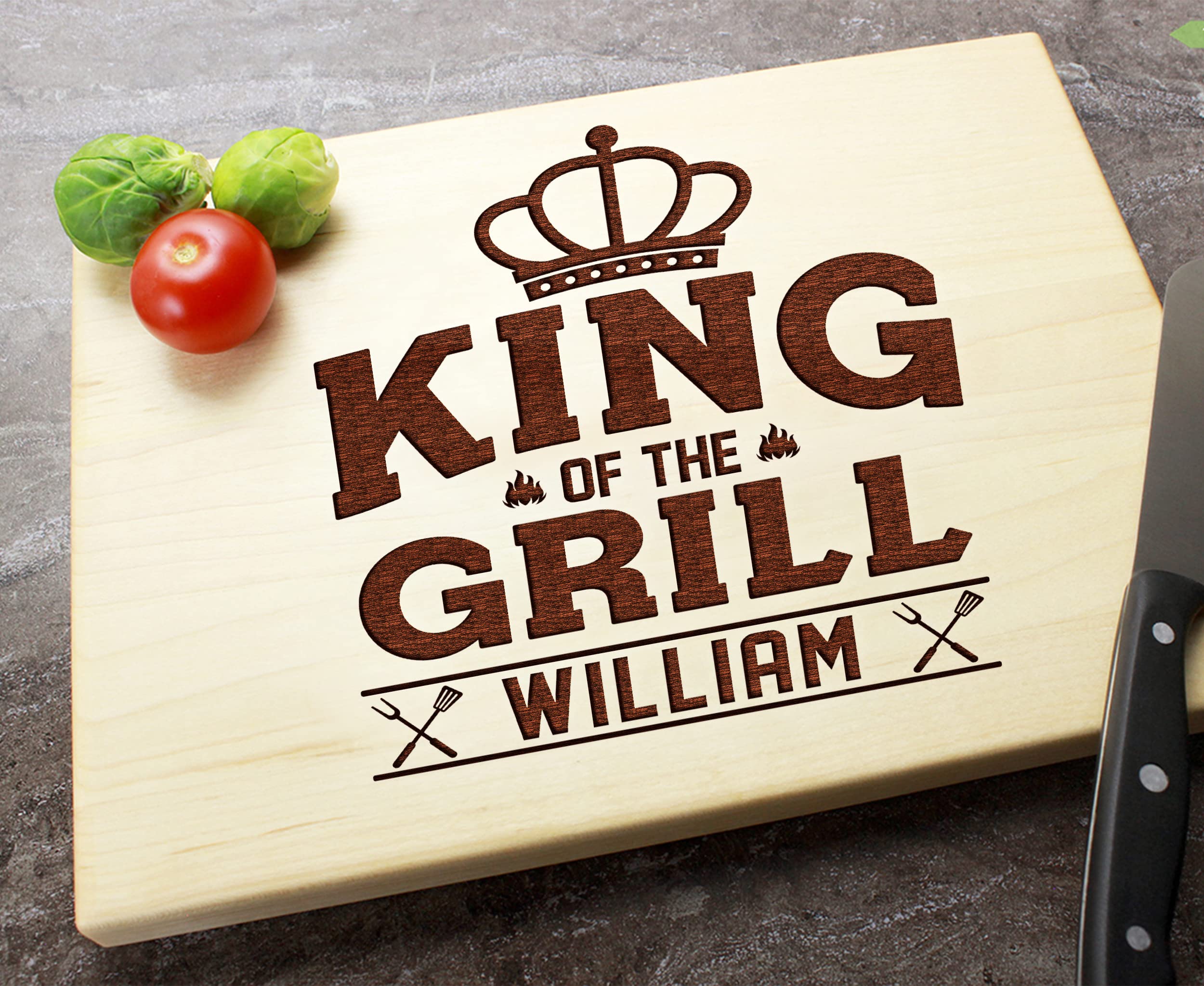 Personalized Dad Cutting Board Gift For Father Custom Cutting Board Fathers Day Engraved Chopping Board