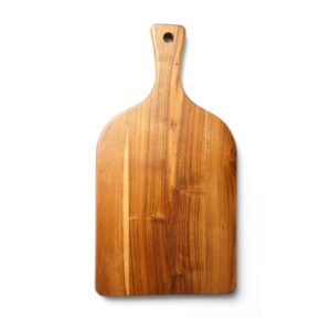 pdsm teak cutting board with handle | wooden chopping & charcuterie board | small wooden cutting boards for kitchen