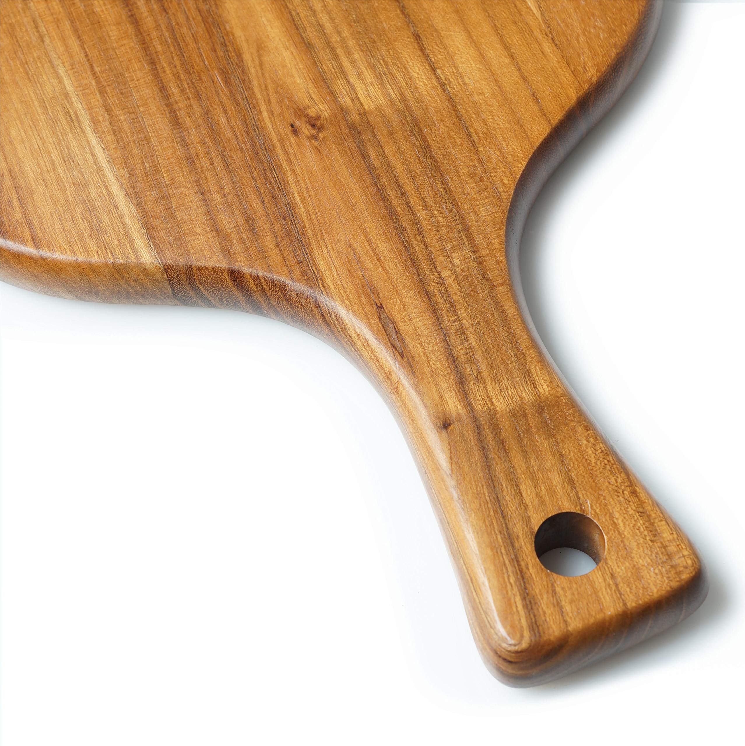 PDSM Teak Cutting Board With Handle | Wooden Chopping & Charcuterie Board | Small Wooden Cutting Boards For Kitchen