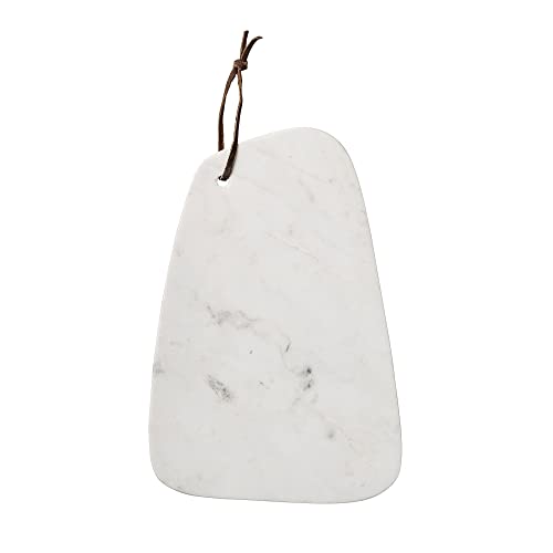 Bloomingville Marble Cutting Board with Strap, White