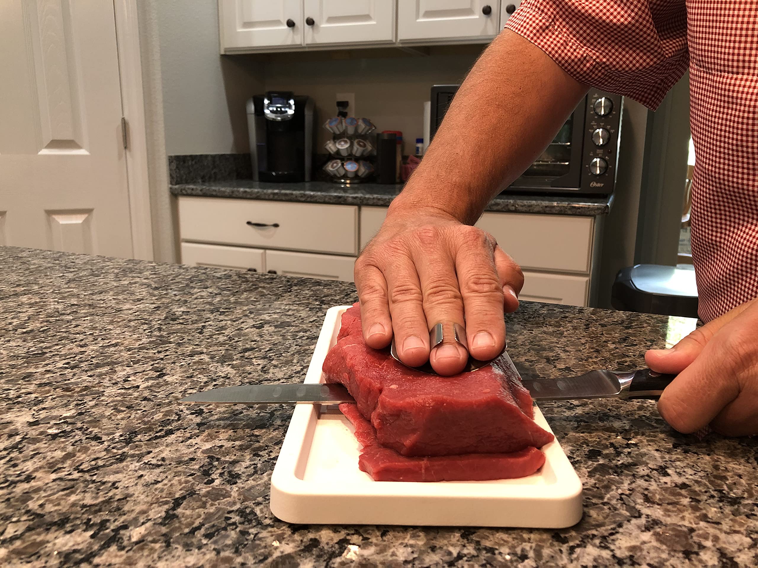 Adjustable Meat Slicer Cutting Board Knife Set with Recipe Book on How to Make and Cure Beef Venison and all types of Jerky