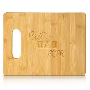 meanplan dad cutting board gifts for dad from daughter, best dad ever gifts, father' s day gifts, gifts for husband from wife, stuff for dads cooking board gift set for papa stepfather godfather