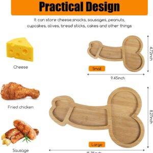 Aperitif Board,Novelty Solid Wood Cheese Board and Charcuterie Board,Restaurant Plate and Picnic Utensils,Anniversary Wedding Gift for Couple,Housewarming Gifts for Women(9.5''+15.8'')