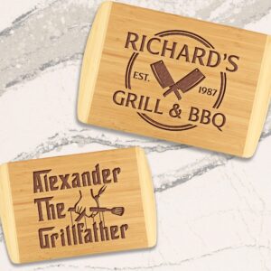 Personalized Cutting Boards For Men Custom Fathers Day Cutting Board Gift for Dad Cutting Board