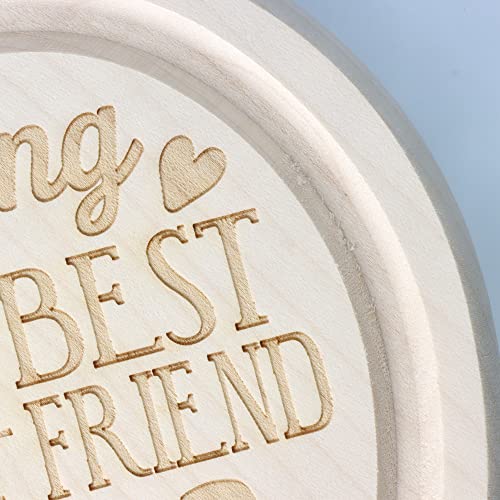 Spruchreif | Heart Shaped Cutting Board | Engraved Cutting Board | Small Charcuterie Board | Mom Gift Birthday | Christmas gift Mom | Best Mom | Kitchen accessory