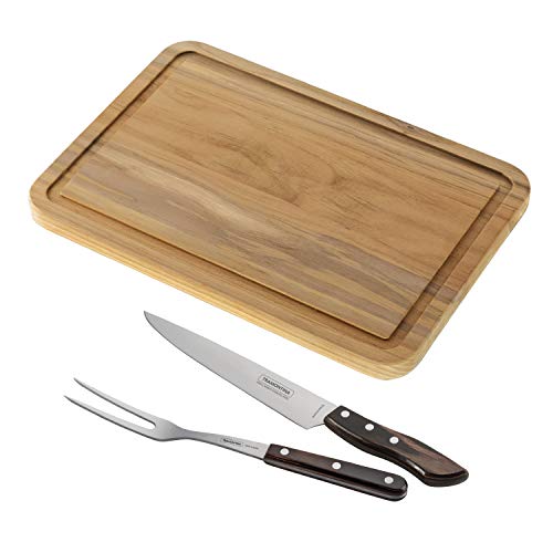 Tramontina Carving Set & Cutting Board 2 Pk - 2 Pc, 80015/006DS