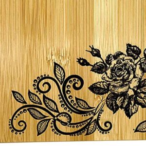 Mother's Gift – Bamboo Cutting Board Design Mom Gift Mother's Day Gift Birthday Christmas Gift Engraved Side For Décor Hanging Reverse Side For Usage (8.75x11.5 Rectangle)