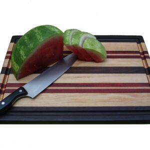 Highlight Series Extra-Large Cutting Board - Walnut, Maple & Padauk