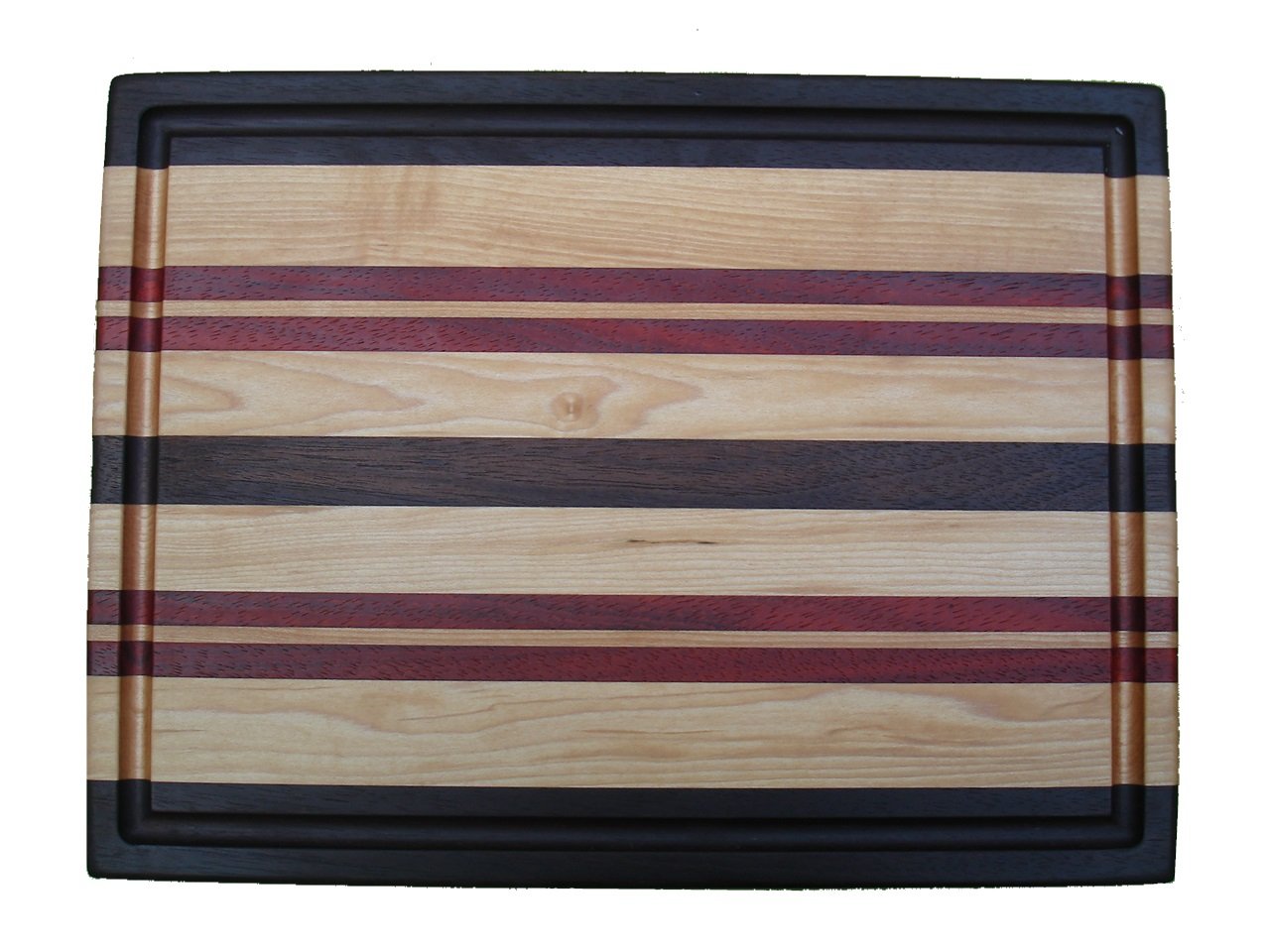 Highlight Series Extra-Large Cutting Board - Walnut, Maple & Padauk