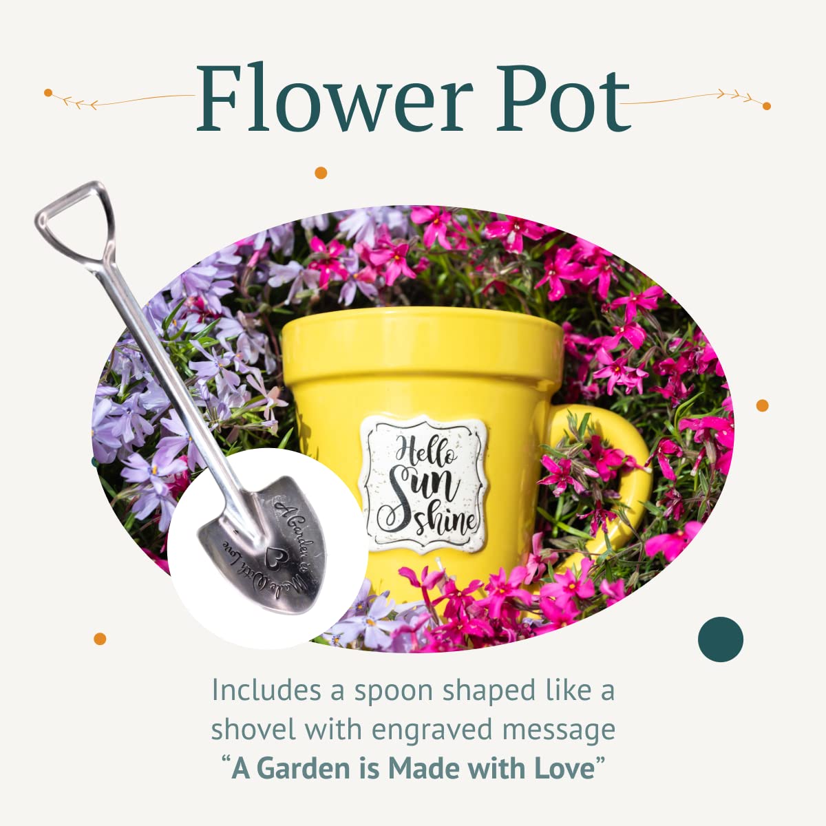 Divinity Boutique Yellow Flower Pot Mug - Hello Sunshine