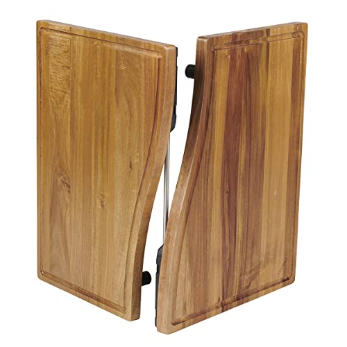 Anchor Hocking SwingBoard Acacia Wood Cutting Board, 6 Piece Set, Meal Prep Station