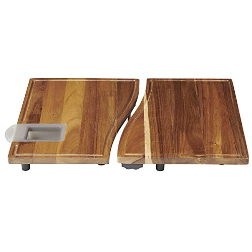 Anchor Hocking SwingBoard Acacia Wood Cutting Board, 6 Piece Set, Meal Prep Station