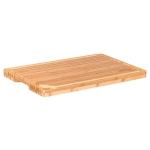 camp chef bamboo cutting board - wood cutting board for kitchen accessories & outdoor cooking - perfect for cutting meat, veggies, cheese & more - 18" x 26"