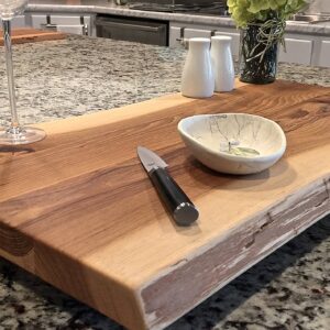 Black Walnut Extra Large, Gorgeous, Full-of-Character, Forest-to-Table Solid Double Live Edge Wood Charcuterie/Appetizer/Dessert/Grazing/Serving Board. 100% USA Handcrafted. 27 x 14 x 1.25"