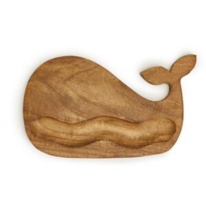 two's company whale serving board