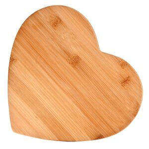 bamboo heart-shaped cutting board, small