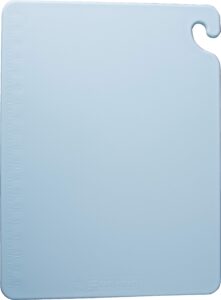 san jamar cb182412bl cut-n-carry cutting board, 18" x 24", co-polymer, blue, nsf