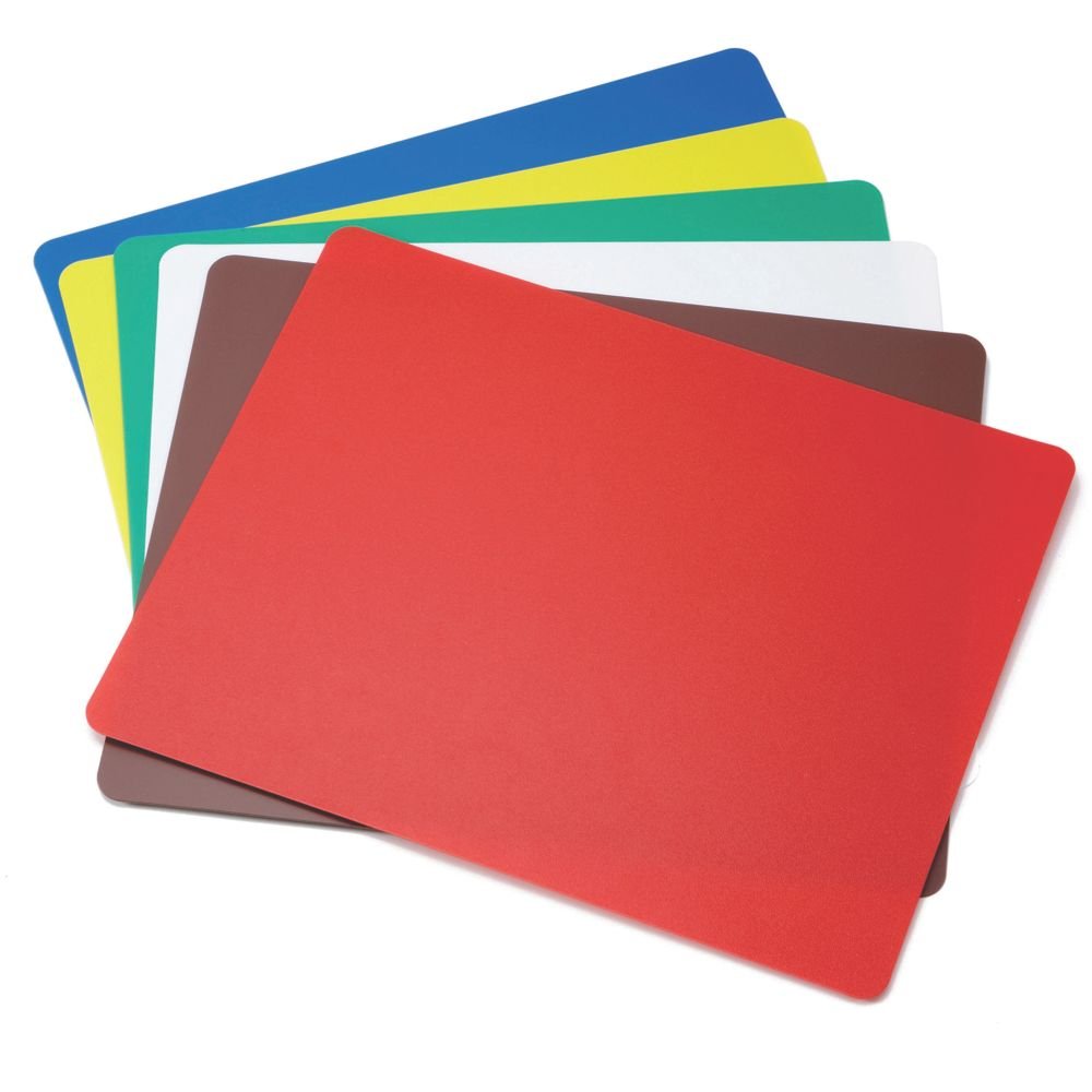 TableCraft Products FCB1218A Assorted Flexible Cutting Board - 6 / PK