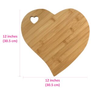 Heart Shaped Charcuterie Board - Heart Charcuterie Board Chautierre Board Brisket Cutting Board Charcuterie Meat And Cheese Platter Unique Cheese Board Wooden Cutting Board Cool Cutting (Bamboo)