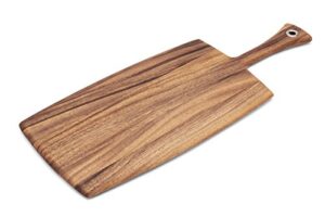 ironwood gourmet large rectangular provencale paddle board, acacia wood 20.5 x 8 x 0.5 inches