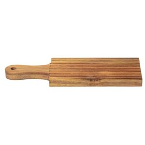 Tablecraft 11085 Gnocchi Rolling Board, 9.38-inch Length, Acacia Wood