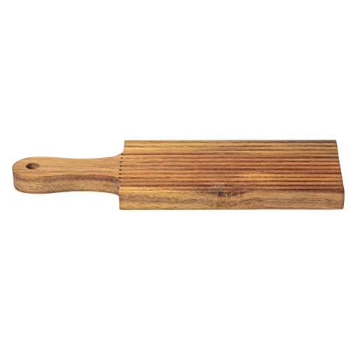 Tablecraft 11085 Gnocchi Rolling Board, 9.38-inch Length, Acacia Wood