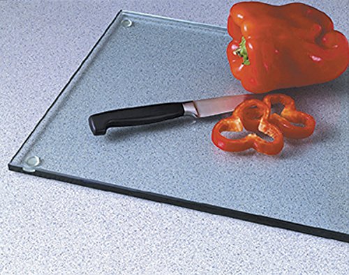 Vance 15 X 12 inch Premium Clear Extra Thick 3/8 inch Tempered Glass Cutting Board
