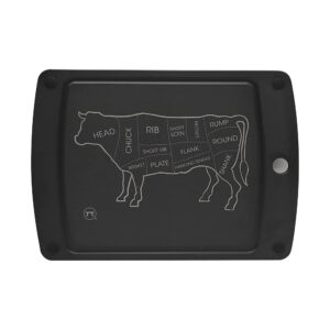 outset cow grill cutting board, 10.8” x 14.5” x 0.2”